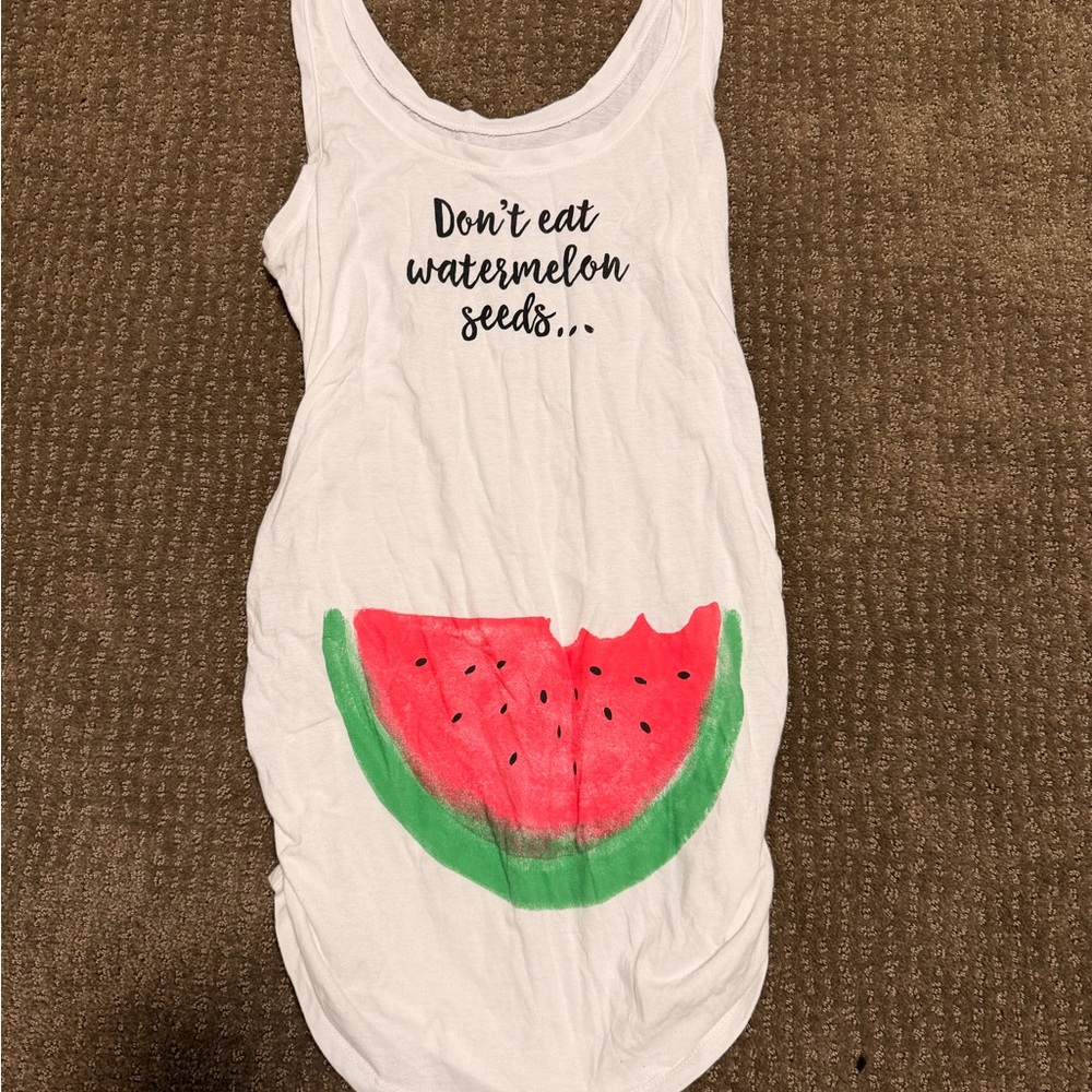 Motherhood White Maternity Tank Top